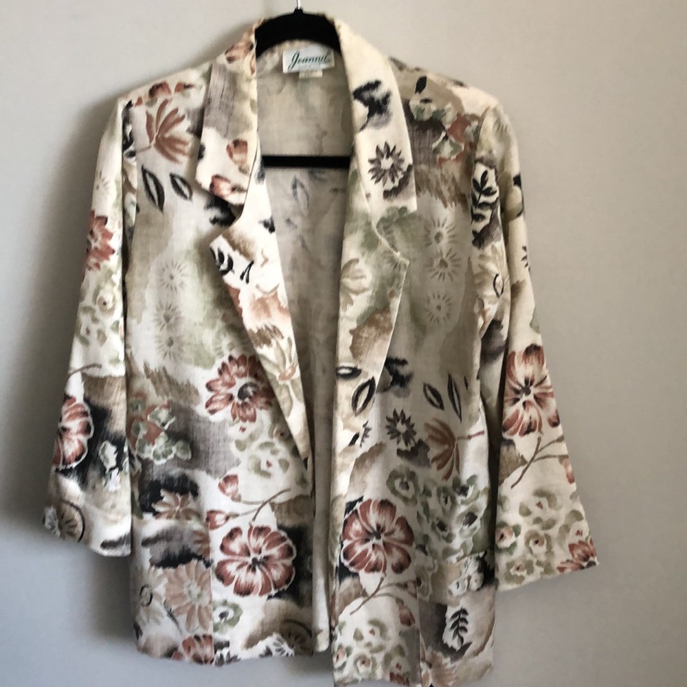 Vintage floral blazer Joanna fabrics
